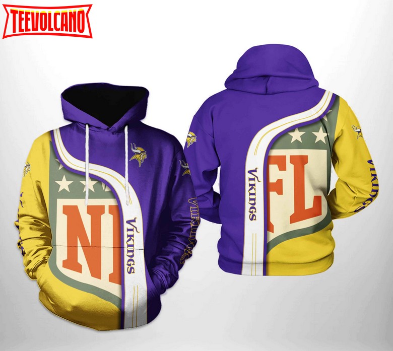 Minnesota Vikings NFL Team 3D Printed Hoodie