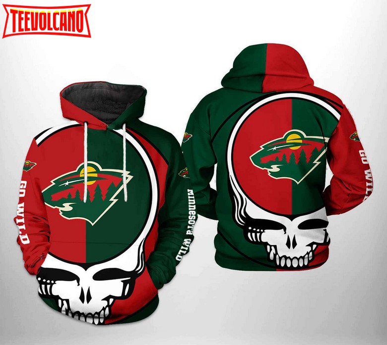 Minnesota Wild NHL Grateful Dead 3D Printed Hoodie