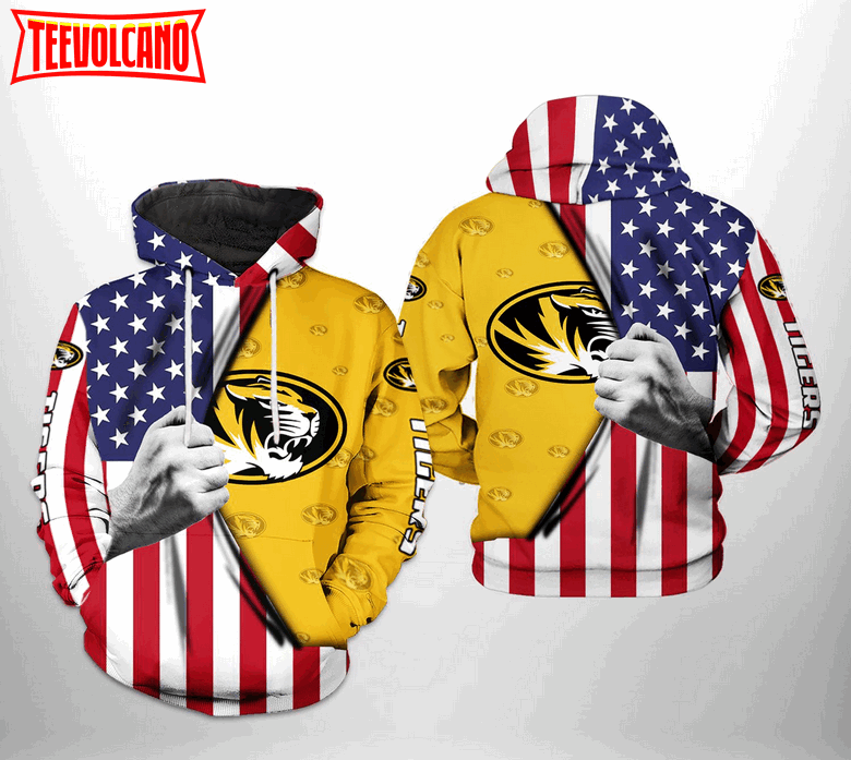 Missouri Tigers NCAA US Flag 3D Printed Hoodie