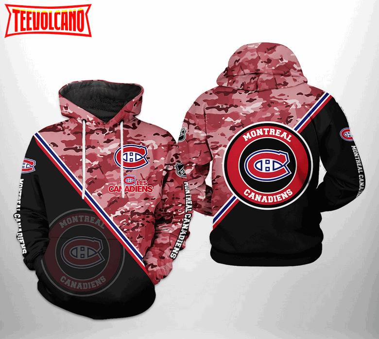 Montral Canadiens NHL Camo Team 3D Printed Hoodie