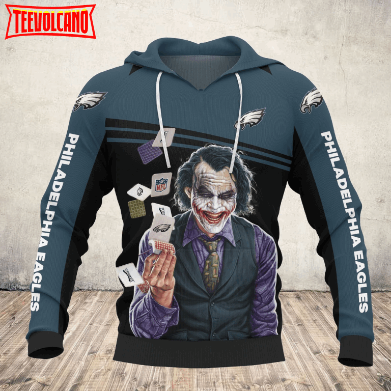 Movie Joker Hoodies Arthur Fleck Philadelphia Eagles 3D Printed Hoodie