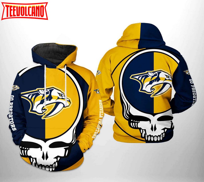 Nashville Predators NHL Grateful Dead 3D Printed Hoodie