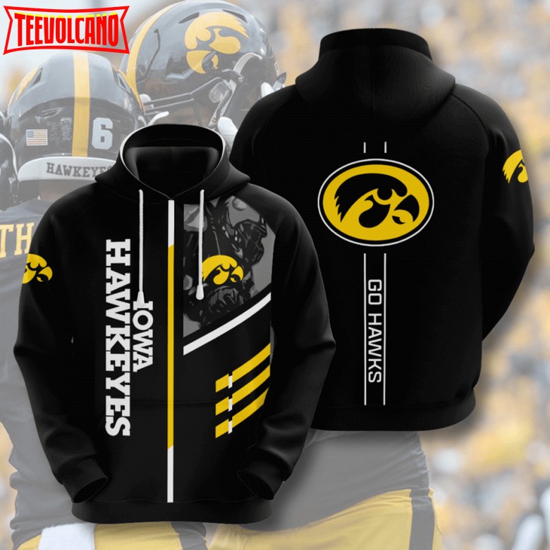 Ncaa Iowa Hawkeyes 3D Printed Hoodie