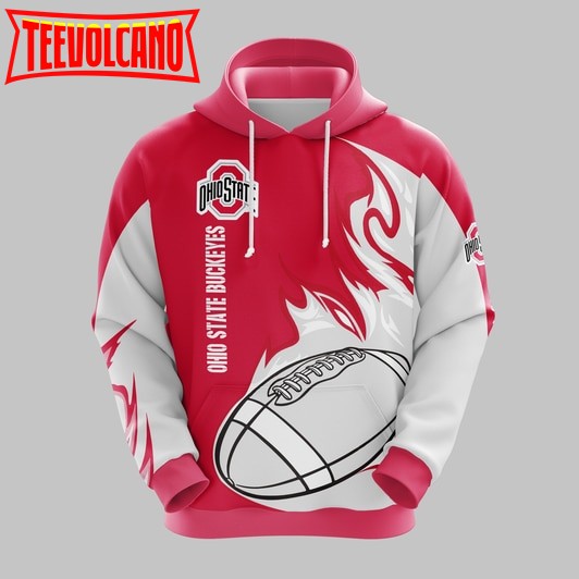 Ncaa Ohio State Buckeyes 3D Printed Hoodie