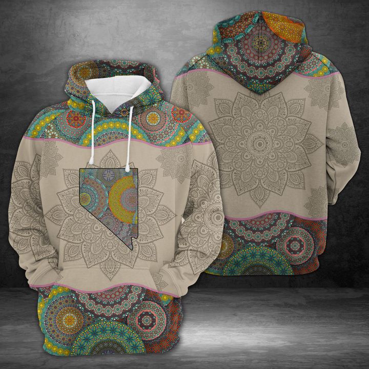 Nevada Mandala 3D Printed Hoodie