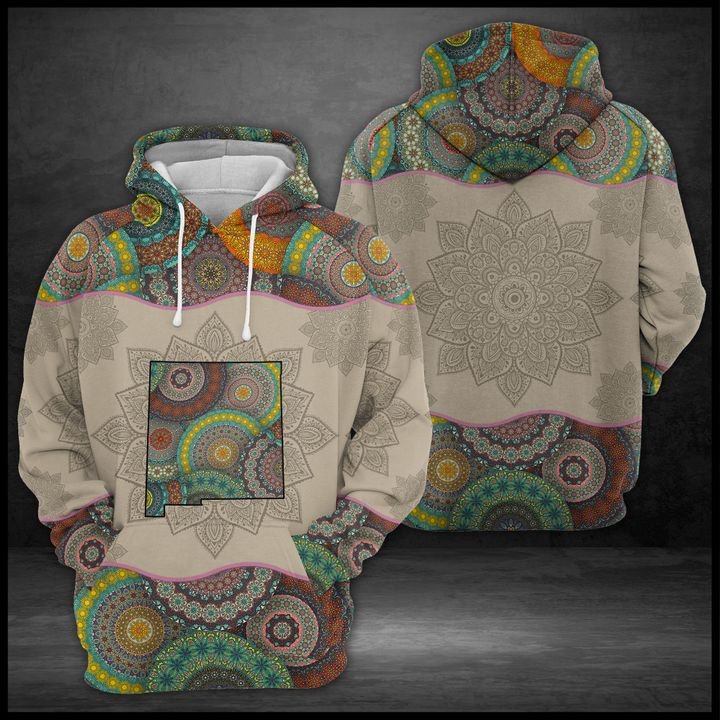 New Mexico State Mandala 3D Printed Hoodie