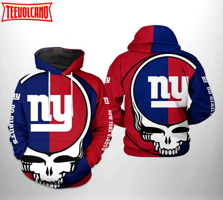 New York Giants NFL Grateful Dead 3D Printed Hoodie