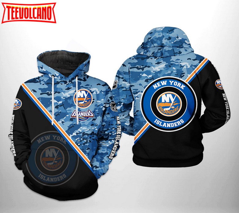 New York Islanders NHL Camo Team 3D Printed Hoodie