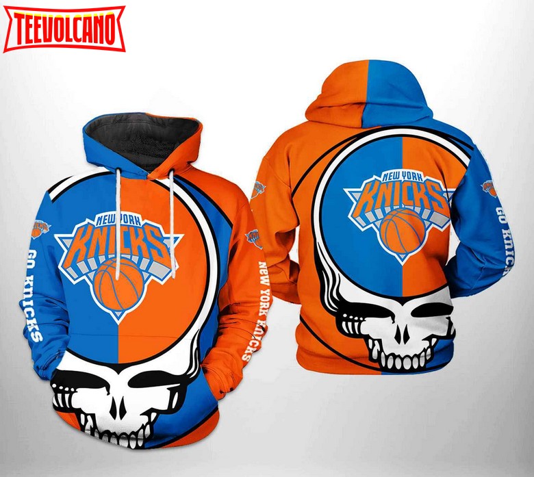 New York Knicks NBA Grateful Dead 3D Printed Hoodie