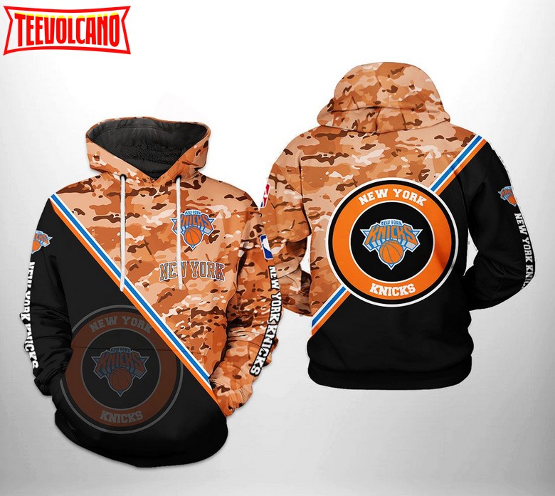 New York Knicks NBA US Camo Team 3D Printed Hoodie