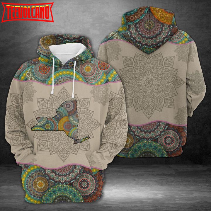 New York Mandala 3D Printed Hoodie