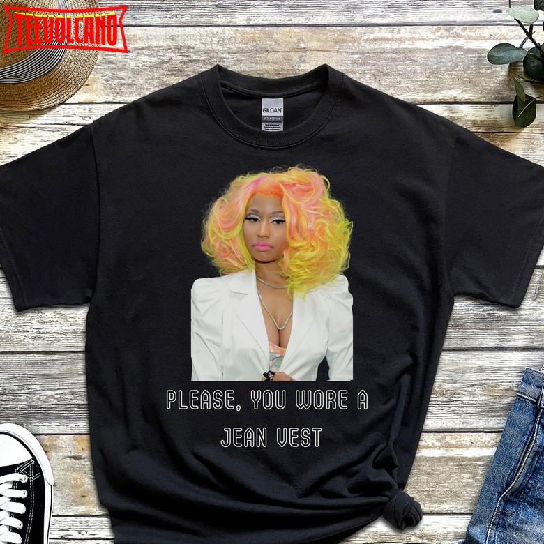 Nicki Minaj You wore a Jean Vest Shirt, Pink Friday 2 shirt, Nicki Minaj Tour TShirt