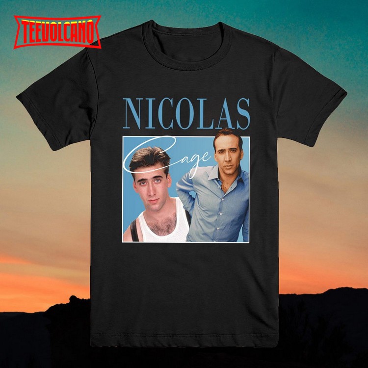 NICOLAS Cage T Shirt Vintage 90S Inspired DESIGN THROWBACK T-Shirt