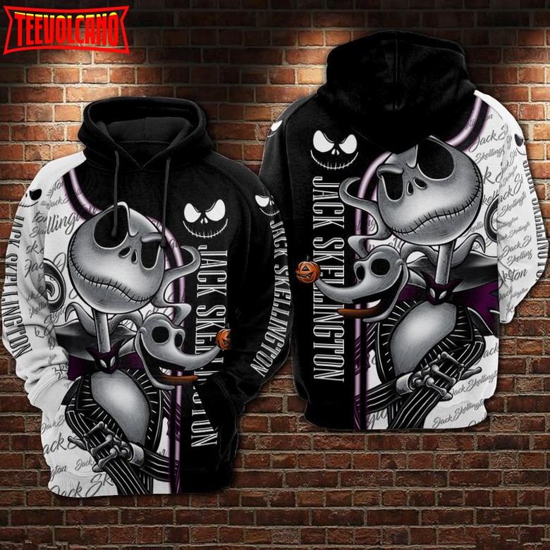 Nightmare Before Christmas Jack Skellington 3D Printed Hoodie