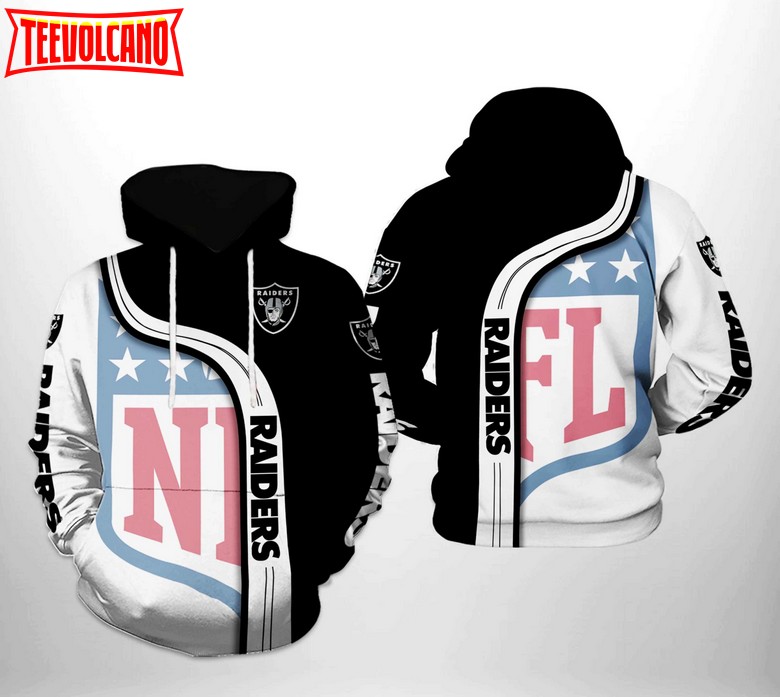 Oakland Raiders NFL Team 3D Printed Hoodie