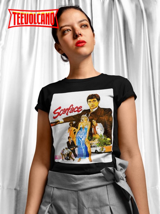 Scarface Movie Poster T Shirt, 80’s Movie Nostalgia Shirt