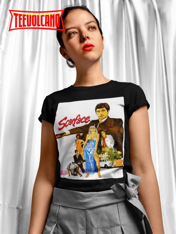 Scarface Soft T-Shirt, Scarface Movie Poster 80’s Movie Nostalgia Shirt