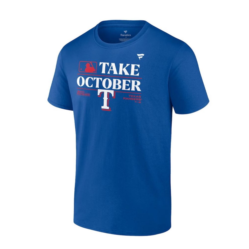 Texas Rangers Take October 2023 Postseason Champions T-Shirt