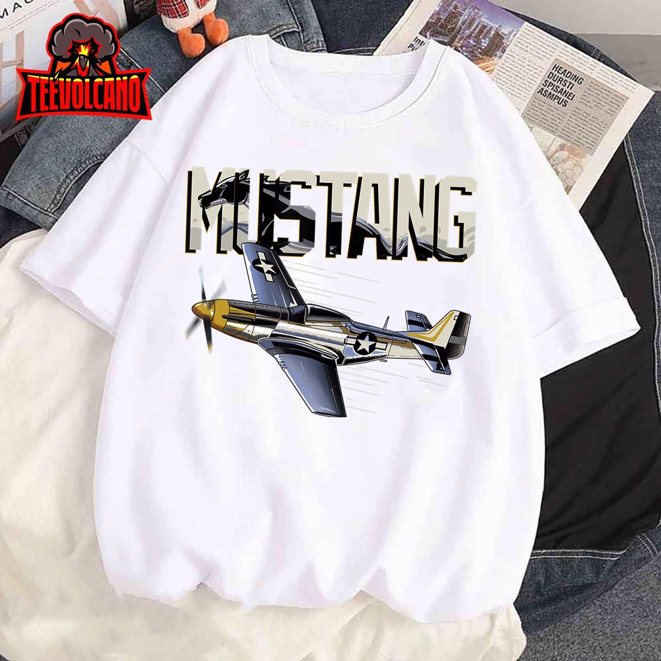 Vintage Military Aviation Propeller Airplane T-Shirt