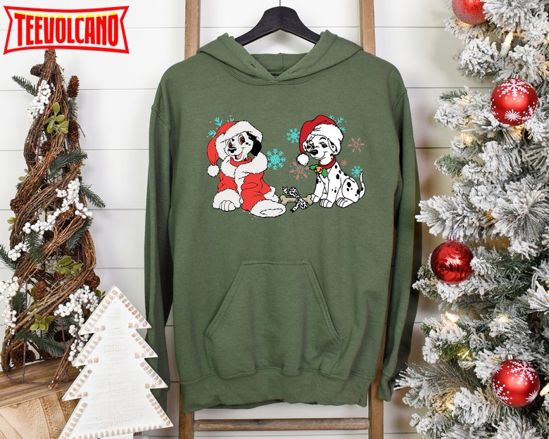 101 Dalmatians Lucky Santa Hoodie, 101 Dalmatians Christmas Sweatshirt