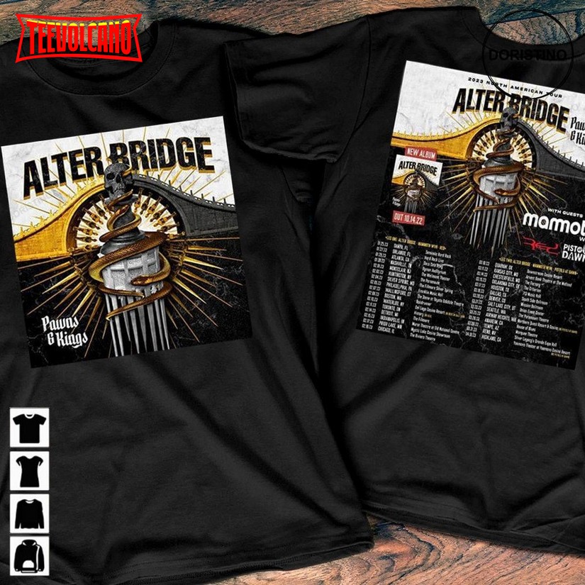 2023 Alter Bridge North American Music Tour Rock Tour Shirts