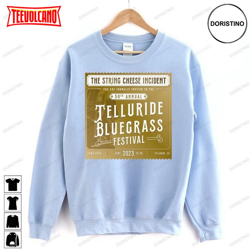 50th Annual Telluride Bluegrass Festival The String Chesse Incdent T-shirts