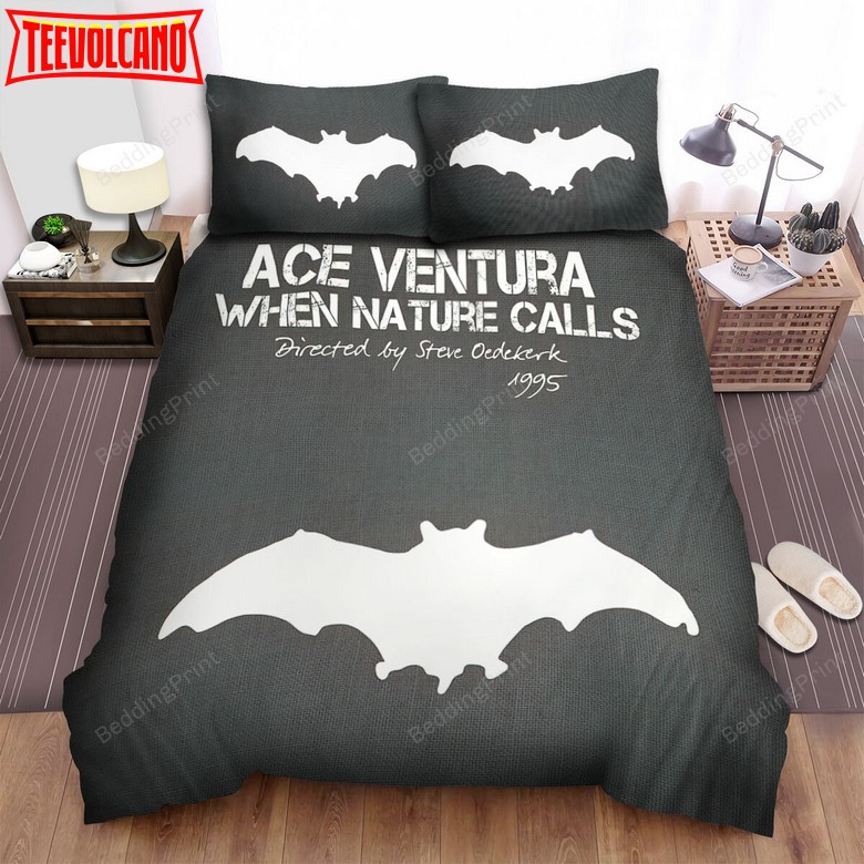 Ace Ventura When Nature Calls (1995) Movie White Bat Bedding Sets