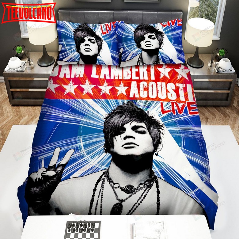 Adam Lambert Acoustic Live Album Cover Duvet Cover Bedding Sets