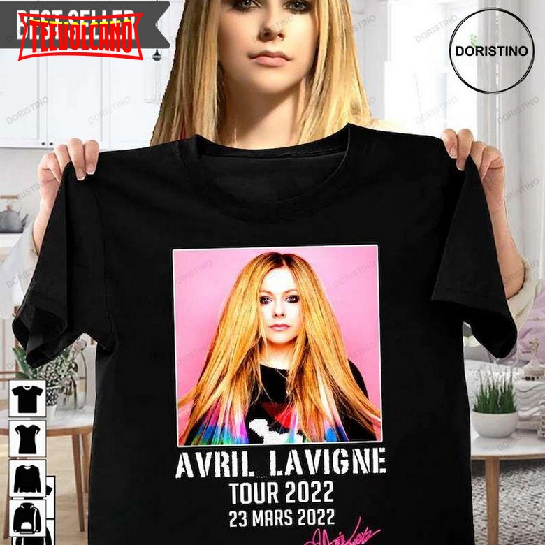 Avril Lavigne 2022 Tour Singer Music Doristino Trending Unisex T-shirt