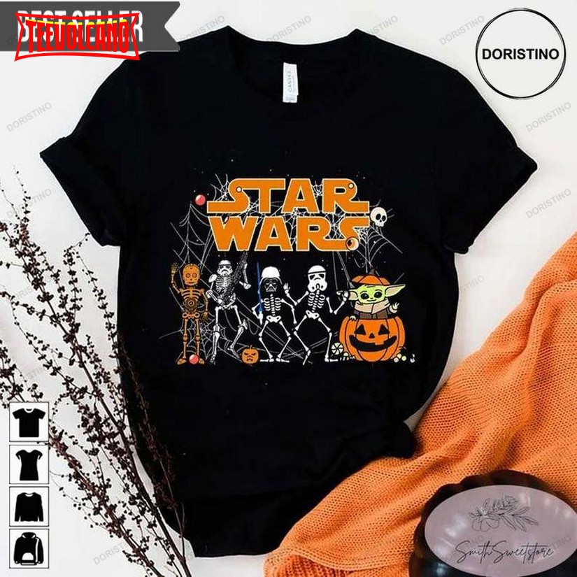 Baby Yoda Star Wars Characters Halloween T Shirt Hoodie