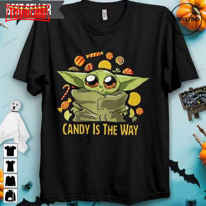 Baby Yoda The Mandalorian Halloween Star Wars Candy T Shirt Hoodie