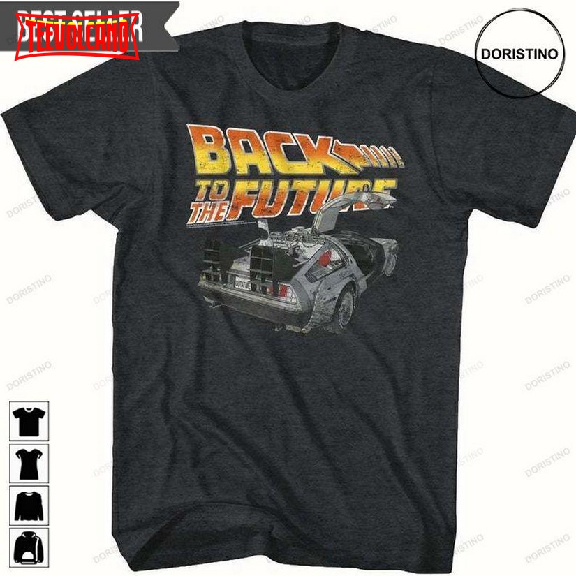 Back To The Future Delorean Movie T Shirt Hoodie