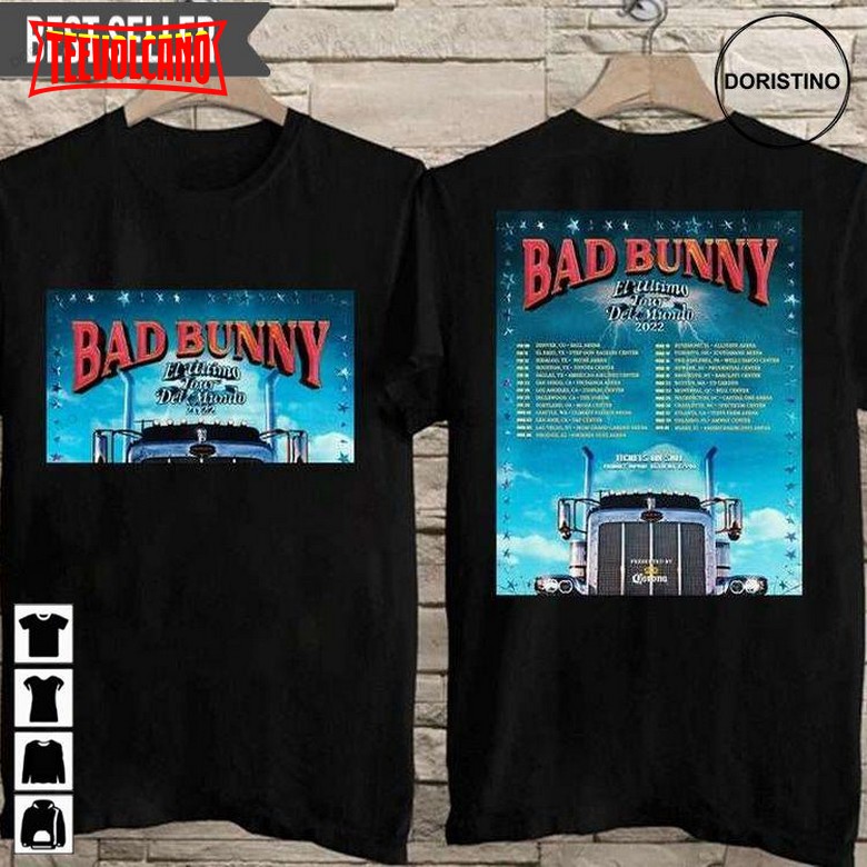 Bad Bunny El Ultimo Tour Del Mundo 2022 Ver 2 Doristino Limited Edition T-shirts