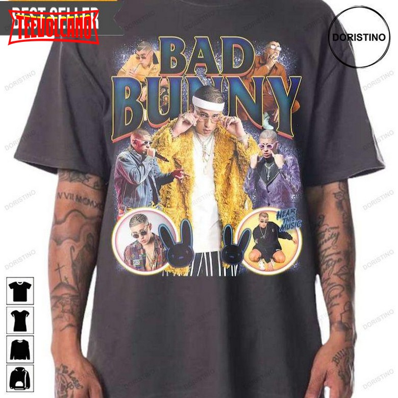 Bad Bunny Trap Bunny Music Vintage T Shirt Sweatshirt