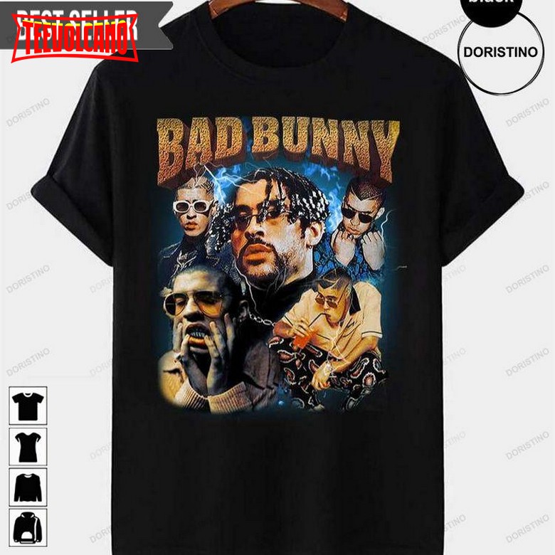 Bad Bunny Vintage Retro Rap Music T Shirt Sweatshirt