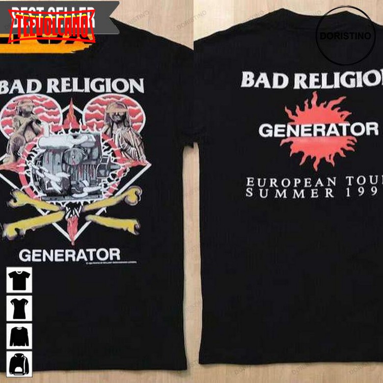 Bad Religion Generator Summer Tour 1992 Unisex T Shirt Sweatshirt