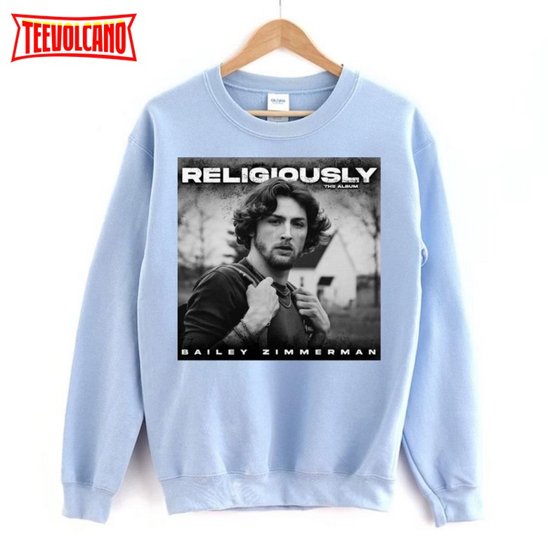 Bailey Zimmerman – Religiously The Album Album 2023 Unisex T Shirt Sweatshirt