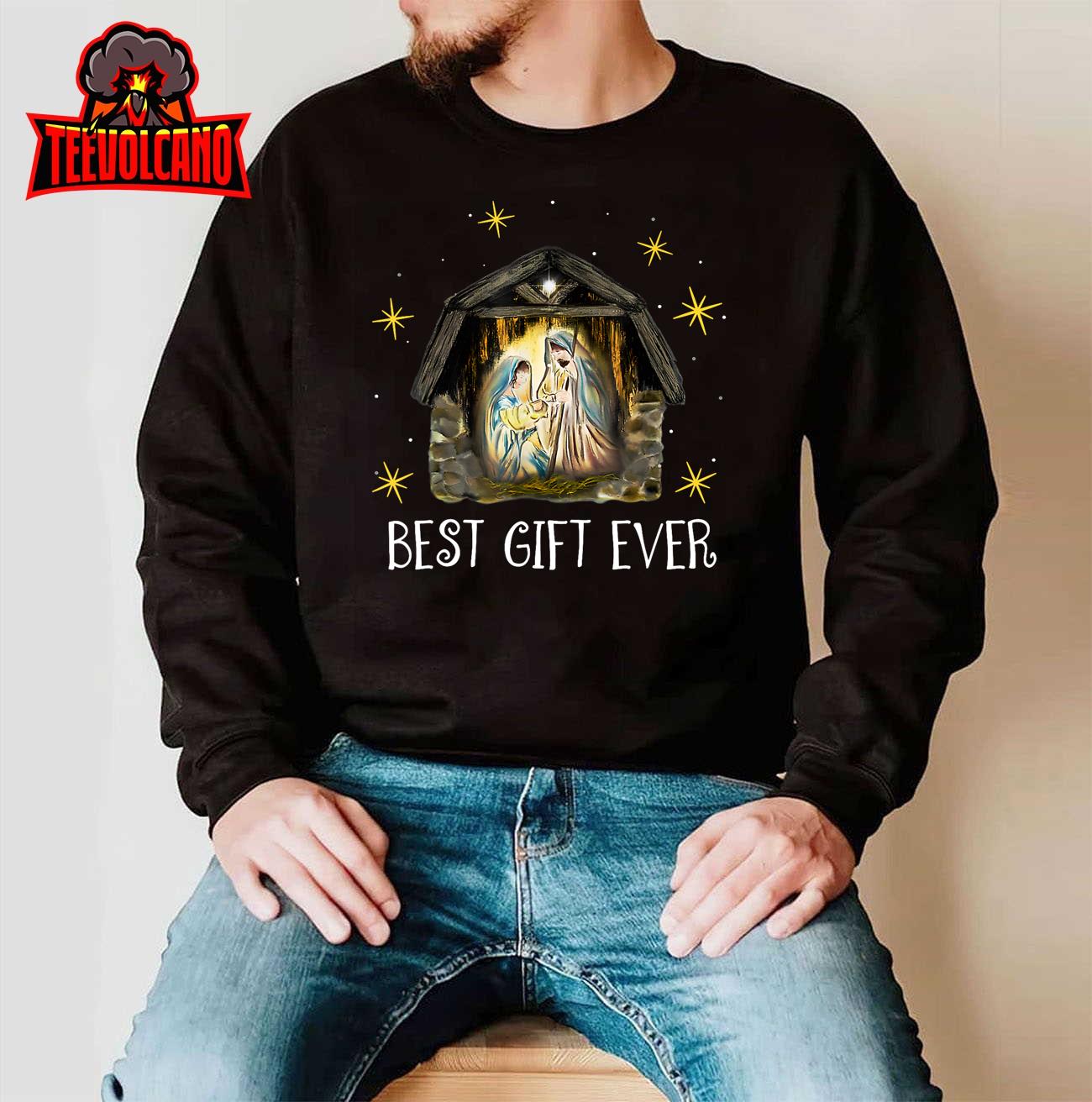 Best Ever Christmas Cool Jesus Nativity Scene Christian T-Shirt