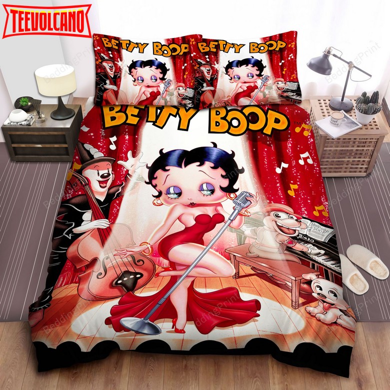 Betty Boop Concert Bed Sheets Duvet Cover Bedding Sets