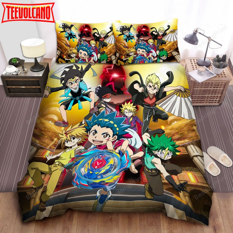 Beyblade Burst Evolution Bed Sheets Duvet Cover Bedding Sets