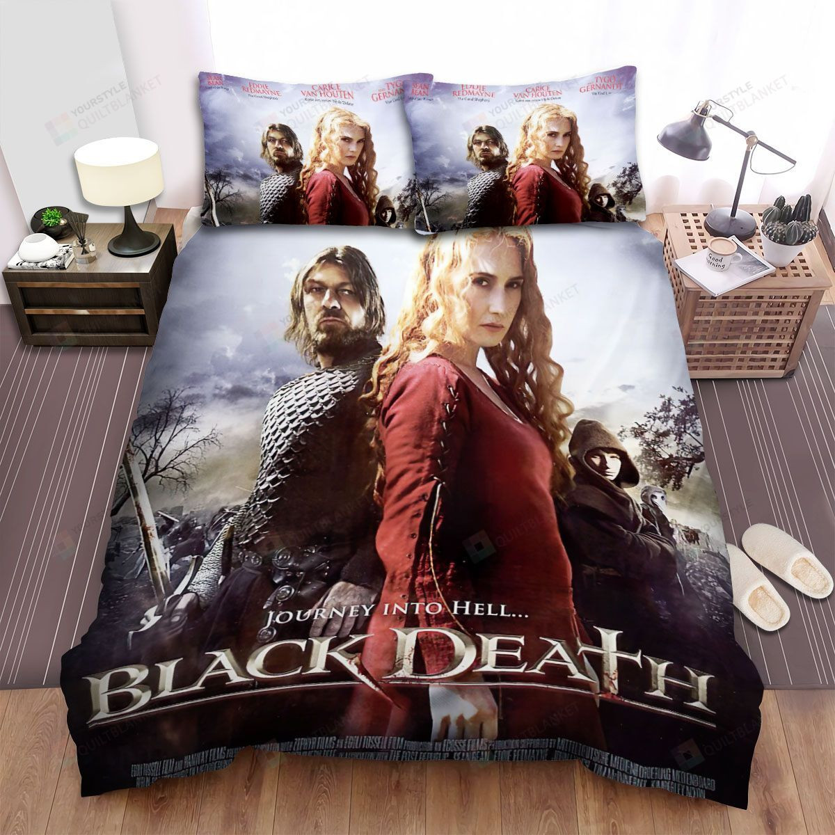 Black Death Poster Bed Sheets Duvet Cover Bedding Sets