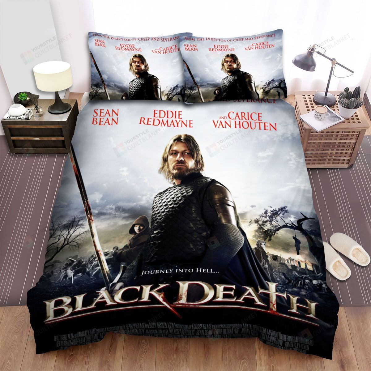 Black Death Poster Ver2 Bed Sheets Duvet Cover Bedding Sets