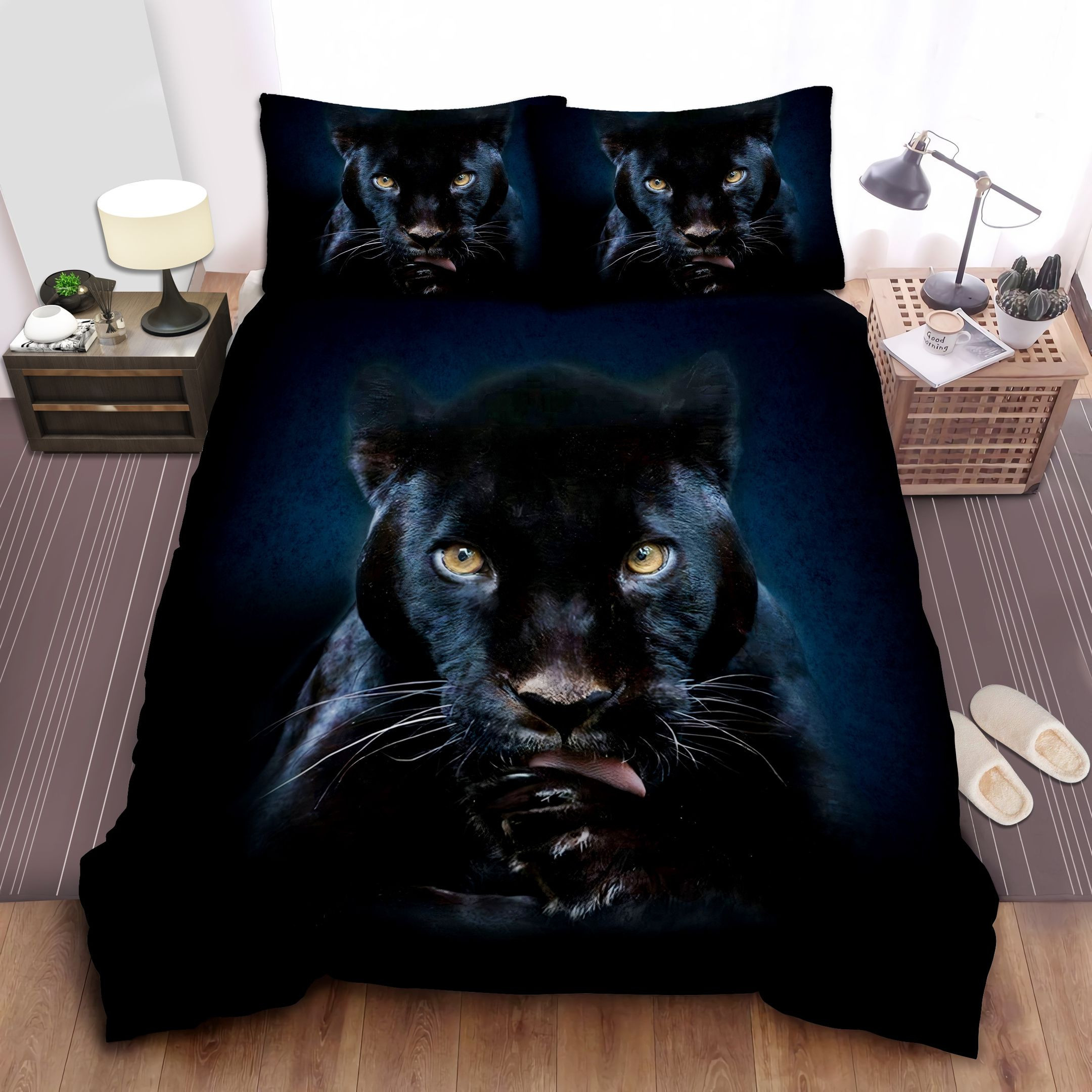 Black Panther Bed Sheets Duvet Cover Bedding Sets