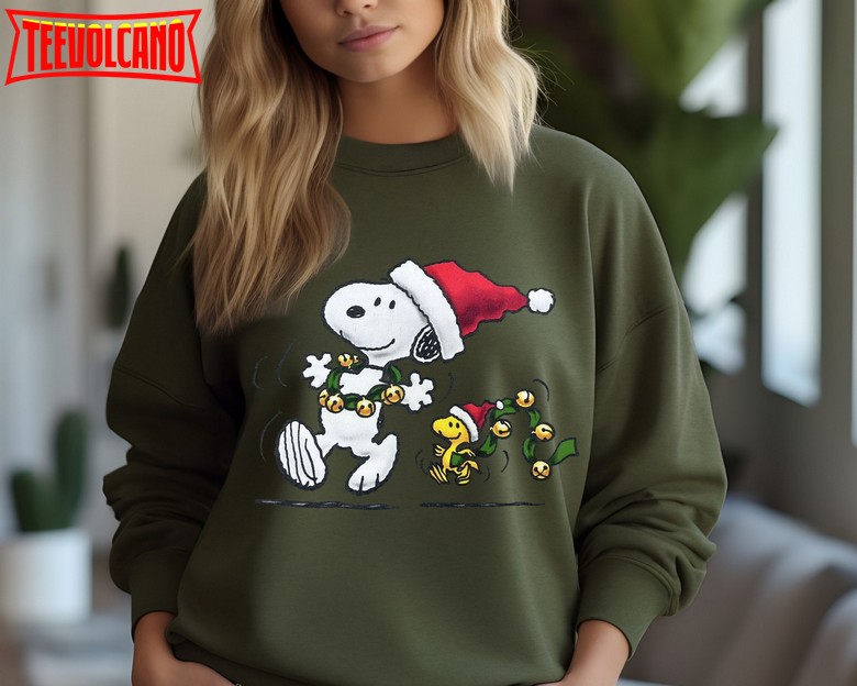 Charlie and the Snoopy Christmas Sweatshirt, Christmas Cartoon Dog Shirt