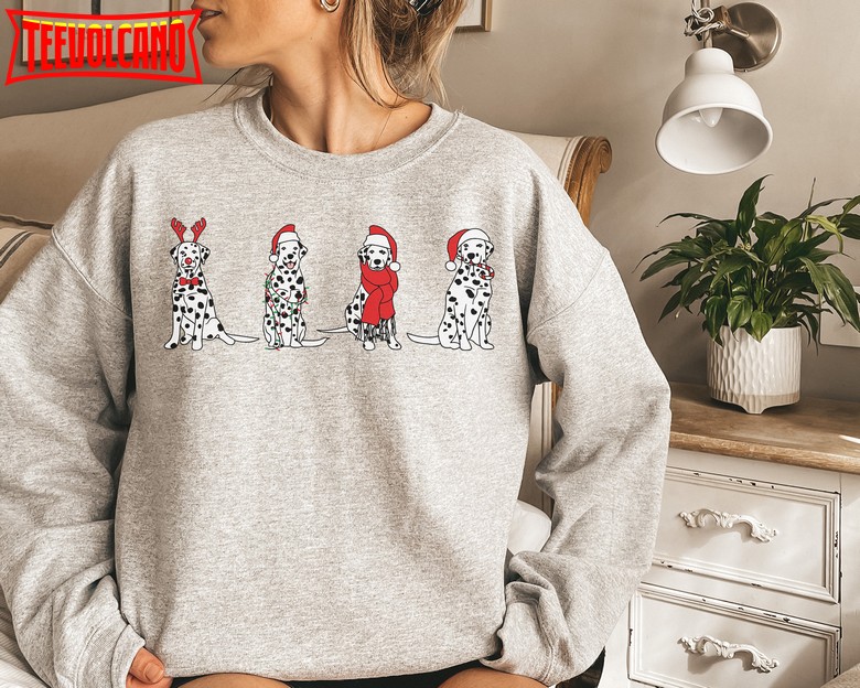 Christmas 101 Dalmatian Sweatshirt, Santa’s Dog Hoodie, Dog Sweatshirt