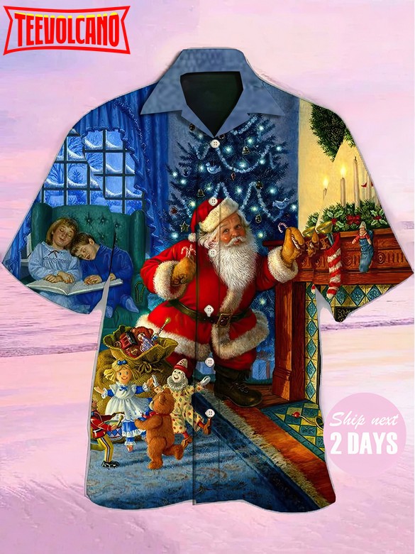 Christmas Santa Claus Hawaiian Shirt, Soft Hawaii Shirt, 3D Hawaiian Aloha Shirt