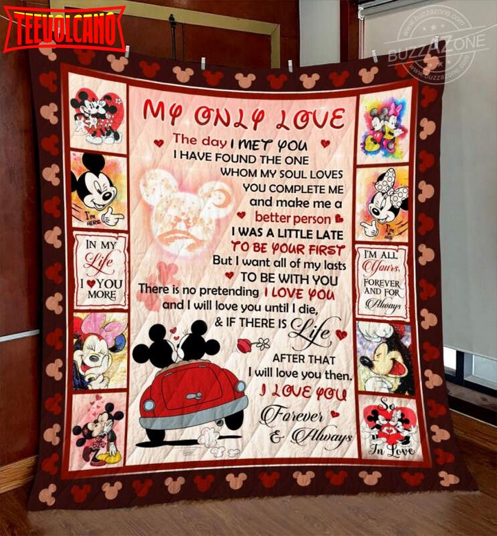 Disney My Love All Of My Lasts 3D Quilt Blanket