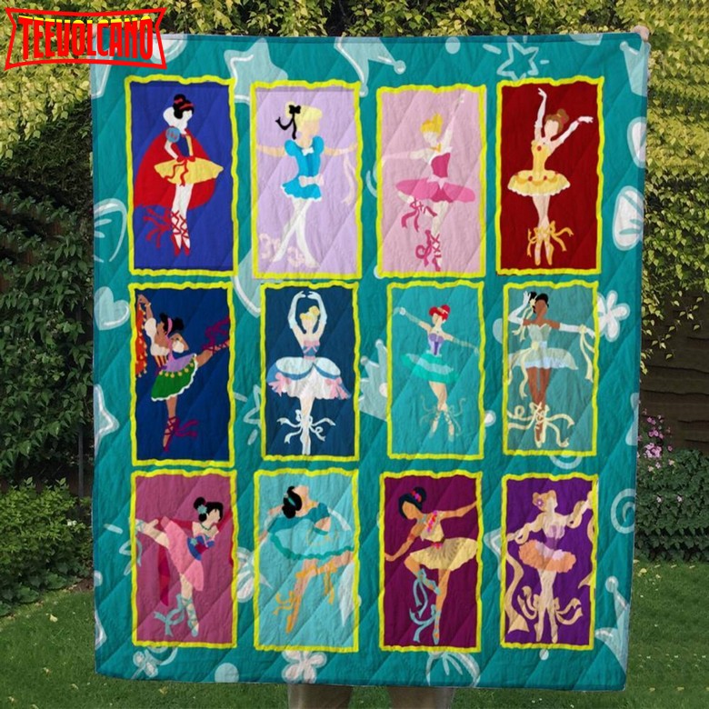 Disney Princess Ballet Customize Quilt Blanket