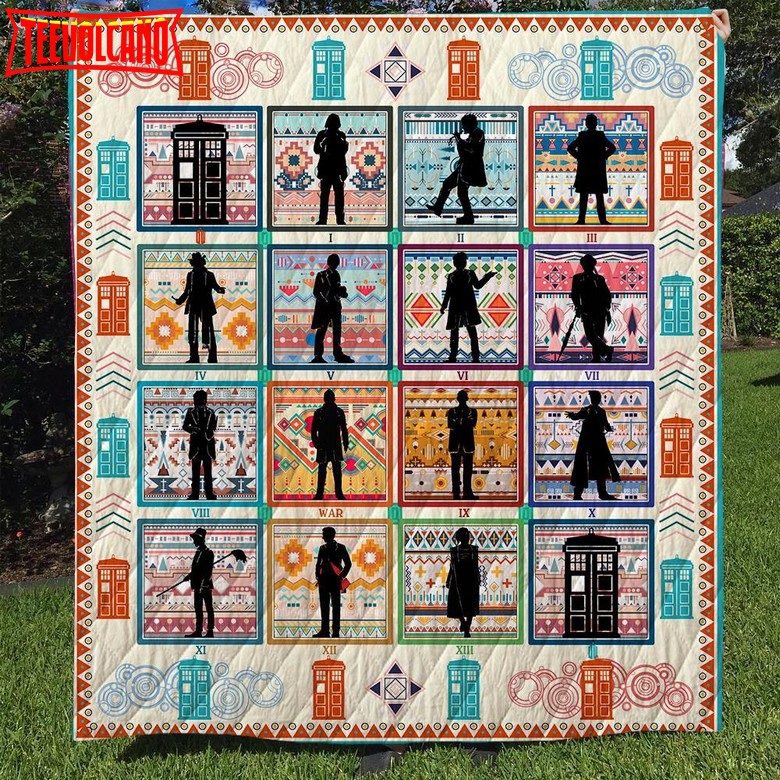 Doctor Who Collection 3D Customized Quilt Blanket