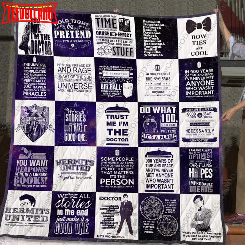 Doctor Who Tshirt For Fans 3D Quilt Blanket